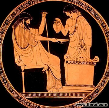 Vases Zeus Jupiter Dieu Du Ciel Mythologie Grecque